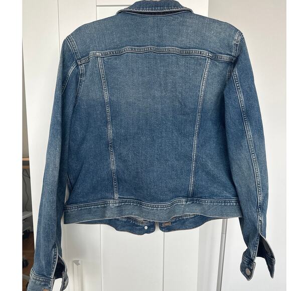 J. Crew Classic Women's Denim Jean Coat, Size L, EUC - Picture 2 of 4